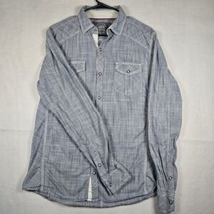BKE Buckle‎ Buffalo Shirt Men L Standard Fit Long Sleeve Pearl Snap Western